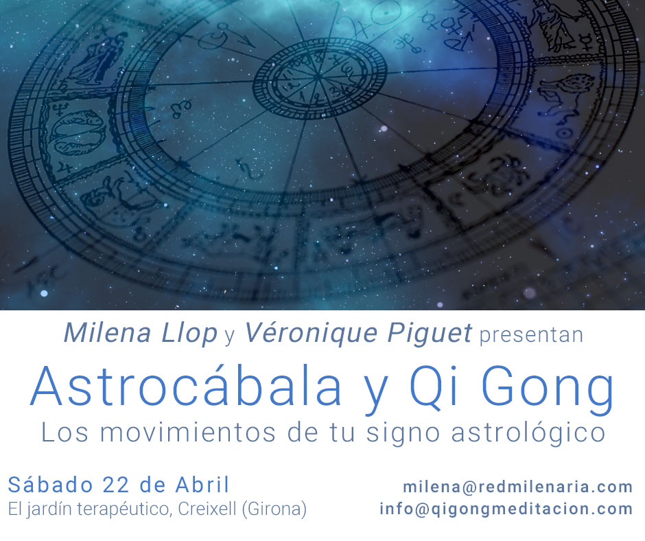 Imagen anunciando el taller de Astrocábala y Qi Gong