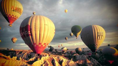 Globos aerostáticos en Capadocia, Turquía