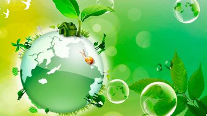 Cumbre del Medioambiente 2015: objetivo S.O.S., defender el planeta: una falacia Ilustración representando un planeta verde