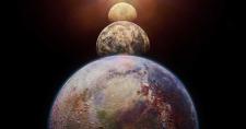 Alineación Extraordinaria de 7 Planetas en el Firmamento Imagen de planetas alineados